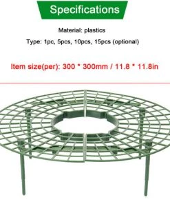 LIFCAUSAL Support De Fraise Support De Cadre Balcon En Pot Légumes De Croissance Cadres Support De Fruits Pilier Vigne Jardinage Stents,Vert 1 Pc -Accessoire de culture Soldes Boutique 59306200 5