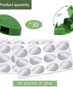 TANCYCO Lot De 60 Clips De Fixation Murale Pour Plantes Grimpantes Crochet Auto-adhésif Traction De Vigne Support Invisible Simulation De Feuille Verte Pour Jardin Clip De Fixation Pour Plante Grimpante -Accessoire de culture Soldes Boutique 59358414 3