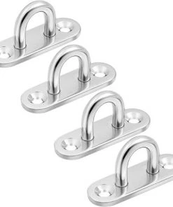 DKSFJKL 4pcs Crochets Mural à Visser Patères à Visseren Acier Inoxydable En Forme De U