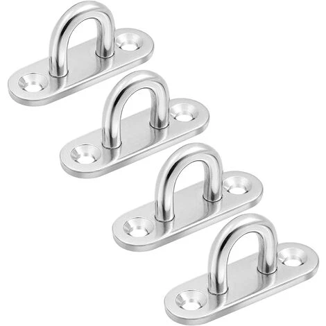 DKSFJKL 4pcs Crochets Mural à Visser Patères à Visseren Acier Inoxydable En Forme De U 3 DKSFJKL 4pcs Crochets Mural à Visser Patères à Visseren Acier Inoxydable En Forme De U