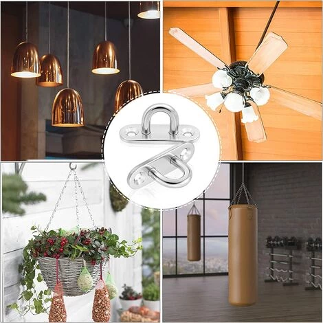 DKSFJKL 4pcs Crochets Mural à Visser Patères à Visseren Acier Inoxydable En Forme De U 6 DKSFJKL 4pcs Crochets Mural à Visser Patères à Visseren Acier Inoxydable En Forme De U – Image 4