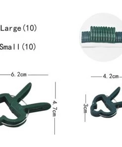 LangRay 20 Pièces Clips De Jardin Réglable, Réutilisables Clips De Support Attache Plante, Outil Jardinage Soutenir Clips De Plante Pour Jardin, Vigne, Légumes, Tomates, 10 Grand+ 10 Petit -Accessoire de culture Soldes Boutique 59918705 3