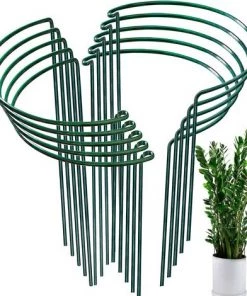 PERLE RARE Lot De 5 Supports Pour Plantes De Jardin, Demi-ronds Pour Tomates, Pivoines, Hortensias, Vignes, Fleurs Grimpantes D'intérieur Et D'extérieur (25 X 40 Cm)