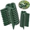 DENUOTOP Tuteurs Pour Plantes Clips Pour Plantes 60 PCS Extra Large Clips Pour Plantes Clip Stable Pour Sécuriser Les Plantes Supporte La Plantation (30 Grands + 30 Petits) -Accessoire de culture Soldes Boutique 60007741 1