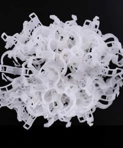 DENUOTOP Tuteurs Pour Plantes Jardin De Support De 100 Plantes, Clips Pour Légumes Tiges De Vigne Les Plantes Poussent Debout Et En Meilleure Santé - Blanc