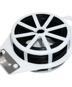 DKSFJKL 100m Attaches De Jardin Pour Plantes, Fil De Lien De Greffe De Greffier D'organisateur D'usine En Plastique Pour Le Jardinage, Liens De Câble En Métal Polyvalents (Noir)