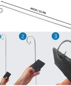 ZOLGINAH 10 Pcs Étiquettes Plantes En Ardoise Pour Plantes, Marqueurs De Plantes De Jardin,Étiquettes Naturelles Avec Piquets En Métal Et Stylos à Craie Pour Cour, L'extérieur &Serre -Accessoire de culture Soldes Boutique 60651762 3