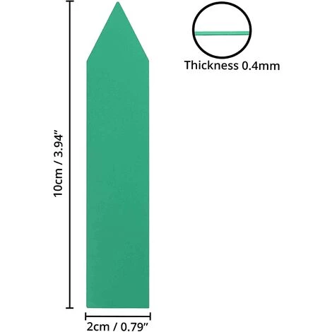 ZOLGINAH Etiquette Potager En Plastique Multicolore (Lot De 500) - 10 X 2 Cm - Pancarte Jardin Potager/Etiquette Jardin Imperméable En 5 Couleurs Pour Pépinière, Semences, Plantes Et Herbes 4 ZOLGINAH Etiquette Potager En Plastique Multicolore (Lot De 500) - 10 X 2 Cm - Pancarte Jardin Potager/Etiquette Jardin Imperméable En 5 Couleurs Pour Pépinière, Semences, Plantes Et Herbes – Image 2
