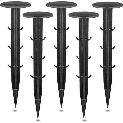 BAICCCF 60pièces, 11 Cm Lien Pour Végétaux Piquets En Plastique Noir Multifonctionnel Cour Et Jardin Piquets En Plastique Sol De Jardinage Robuste Piquet Antirouille Pour Support De Plantes, 3 BAICCCF 60pièces, 11 Cm Lien Pour Végétaux Piquets En Plastique Noir Multifonctionnel Cour Et Jardin Piquets En Plastique Sol De Jardinage Robuste Piquet Antirouille Pour Support De Plantes,