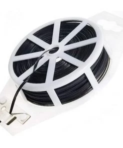 BAICCCF Lien Pour Végétaux50m Attaches à Déchets Attaches Torsadées En Fil Multi-usages Attaches à Pain Enduites De Plastique Robustes Attaches Torsadées Pour Plantes En Fil Attaches Pour Sac