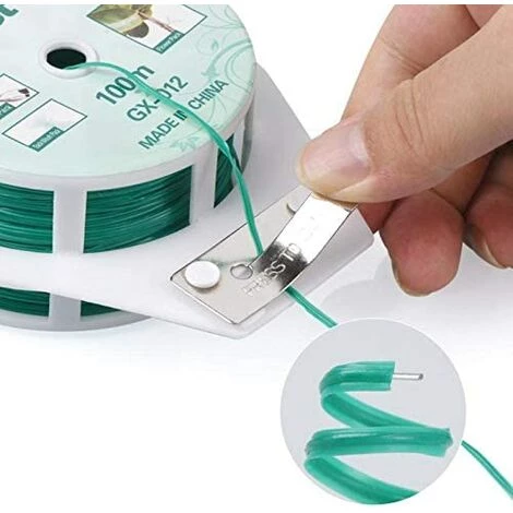 BAICCCF 100M Lien Pour Végétaux Twist Ties Green Garden Plant Ties With Cutter For Gardening And Office Organization, Home 5 BAICCCF 100M Lien Pour Végétaux Twist Ties Green Garden Plant Ties With Cutter For Gardening And Office Organization, Home – Image 3