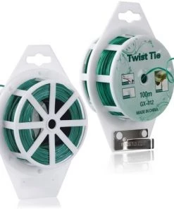 BAICCCF 100M Lien Pour Végétaux Twist Ties Green Garden Plant Ties With Cutter For Gardening And Office Organization, Home 10 BAICCCF 100M Lien Pour Végétaux Twist Ties Green Garden Plant Ties With Cutter For Gardening And Office Organization, Home -Accessoire de culture Soldes Boutique 60740249 4