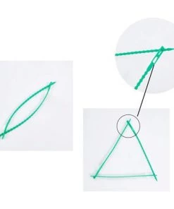 BAICCCF 250 Pièces 3 Tailles Lien Pour Végétaux , Attaches Torsadées Vertes Multifonctions Robustes Pour Plantes De Jardin Pour Support, Arbustes -Accessoire de culture Soldes Boutique 60740254 5
