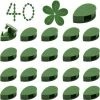 BAICCCF Tuteur Pour Végétaux 40 Pièces Greffoir Et Pince à Greffer Clips De Fixation Murale D'Escalade De Plantes,Support De Clips Muraux De Vigne De Plante
