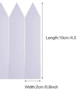 BAICCCF 500Pcs 10CM Plastique Plant Nursery Labels Pot Marker Stake Tags Blanc -Accessoire de culture Soldes Boutique 60740274 2