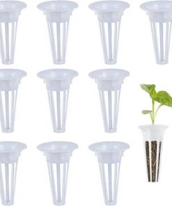 BAICCCF Cordeau De Jardin 50pcs Cordeau De Jardin Paniers De Culture De Remplacement Gousses, Kit De Système De Culture Hydroponique, Conteneurs De Culture De Plantes Pour Culture Hydroponique