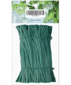 BAICCCF Lien Pour Végétaux 15cm Jardin Twist Ties Plastique Jardin Plante Support Câble Cordon Attaches (100,Vert)