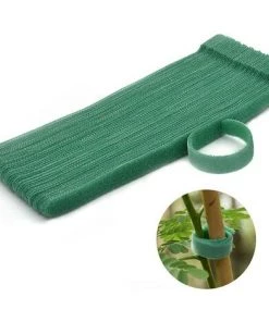 BAICCCF 50 Pièces 20 Lien Pour Végétaux Cmcrochet De Jardin Vert Et Attaches De Câble En Boucle Pour Plantes, Attaches De Jardin En Nylon Réglables Pour Soutenir Les Plantes Et Les Vignes