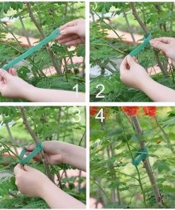 BAICCCF 50 Pièces 20 Lien Pour Végétaux Cmcrochet De Jardin Vert Et Attaches De Câble En Boucle Pour Plantes, Attaches De Jardin En Nylon Réglables Pour Soutenir Les Plantes Et Les Vignes -Accessoire de culture Soldes Boutique 60740544 5