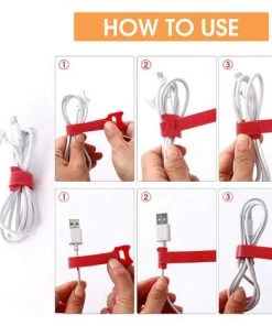 BAICCCF 80pcs Lien Pour Végétaux 3 Tailles 10CM/15CM/20CM Attaches De Cordon Réglables Sangles De Cordon Organisateur De Câble Attaches à Crochet Et Boucle Pour La Gestion Des Cordons,5 Couleurs -Accessoire de culture Soldes Boutique 60740558 5