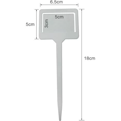 BAICCCF 20Pcs Cordeau De Jardin Blanc 18 Cm X 6.5 Cm D'épaisseur En Plastique Plante Étiquettes Étiquettes Étanche Pépinière Marqueurs 6 BAICCCF 20Pcs Cordeau De Jardin Blanc 18 Cm X 6.5 Cm D'épaisseur En Plastique Plante Étiquettes Étiquettes Étanche Pépinière Marqueurs – Image 4