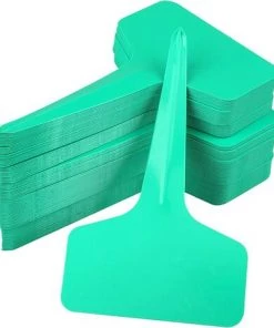 BAICCCF 100 Etiquette Pour Plante étiquettes De Type T Pour Plantes En Plastique De 6 X 10 Cm étiquettes De Pépinière étiquettes De Plantes Vertes