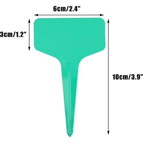 BAICCCF 100 Etiquette Pour Plante étiquettes De Type T Pour Plantes En Plastique De 6 X 10 Cm étiquettes De Pépinière étiquettes De Plantes Vertes 4 BAICCCF 100 Etiquette Pour Plante étiquettes De Type T Pour Plantes En Plastique De 6 X 10 Cm étiquettes De Pépinière étiquettes De Plantes Vertes – Image 2
