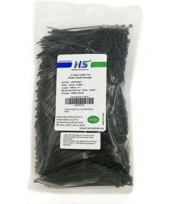 BAICCCF Lien Pour Végétaux 10 Cm (paquet De 1000) Petites Attaches Fines En Nylon Autobloquantes De 18 Lb Pour Organisateur électronique, Attaches à Glissière En Fil Noir