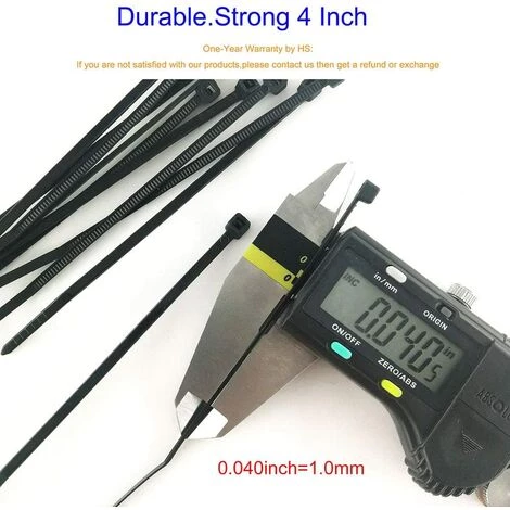 BAICCCF Lien Pour Végétaux 10 Cm (paquet De 1000) Petites Attaches Fines En Nylon Autobloquantes De 18 Lb Pour Organisateur électronique, Attaches à Glissière En Fil Noir 5 BAICCCF Lien Pour Végétaux 10 Cm (paquet De 1000) Petites Attaches Fines En Nylon Autobloquantes De 18 Lb Pour Organisateur électronique, Attaches à Glissière En Fil Noir – Image 3