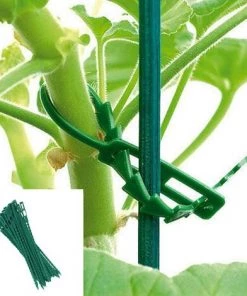 BAICCCF 50 PiècesLien Pour Végétaux Attaches Torsadées Réglables Pour Plantes De Jardin, 17CM Attaches Torsadées En Plastique Flexible Multi-Usage Pour Vigne Sécurisée (Vert) -Accessoire de culture Soldes Boutique 60740833 4