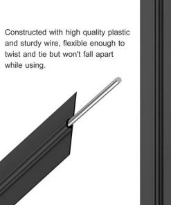 BAICCCF 12CM Twist Ties 500 Pcs Reusable And Durable Plastic Black Bread Ties. -Accessoire de culture Soldes Boutique 60740966 3