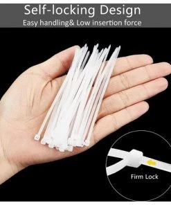 BAICCCF 1000 PCS Lien Pour Végétaux 10CM Plastique Transparent Solide Nylon Autobloquant Léger Attaches De Câble 18 Lbs Résistant Aux UV Attaches Zip -Accessoire de culture Soldes Boutique 60740977 3