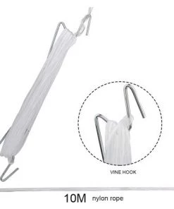 BAICCCF Tuteur Pour Végétaux 10PCS 10M Greffoir Et Pince à Greffer, Ficelle Flexible De Type V De Cerise De Fruits Sur Le Crochet, Outil De Support De Cravate De Vigne De Plante De Fer Pour Légumes De Fleur -Accessoire de culture Soldes Boutique 60740996 4