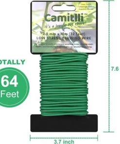 BAICCCF 2PCS X 10M Lien Pour Végétaux, 20M Réutilisable Garden Plant Wire Twist Tie,Plant Ties Heavy Duty Soft Wire Tie For Gardening Home Office Green 10 BAICCCF 2PCS X 10M Lien Pour Végétaux, 20M Réutilisable Garden Plant Wire Twist Tie,Plant Ties Heavy Duty Soft Wire Tie For Gardening Home Office Green -Accessoire de culture Soldes Boutique 60740999 4