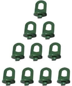 LangRay Lot De 10 Crochets En Plastique Pour Serre, Cintre De Fleurs Pour Plantes, Ensemble De Pinces Pour Gadgets De Serre, Outil De Suspension (vert)