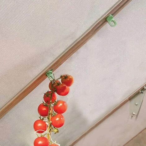 LangRay Lot De 10 Crochets En Plastique Pour Serre, Cintre De Fleurs Pour Plantes, Ensemble De Pinces Pour Gadgets De Serre, Outil De Suspension (vert) 4 LangRay Lot De 10 Crochets En Plastique Pour Serre, Cintre De Fleurs Pour Plantes, Ensemble De Pinces Pour Gadgets De Serre, Outil De Suspension (vert) – Image 2