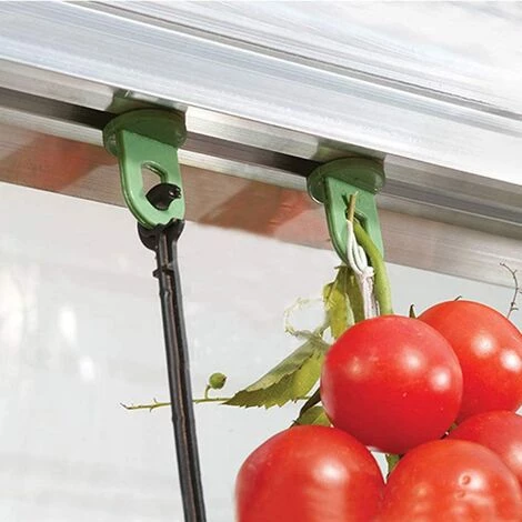 LangRay Lot De 10 Crochets En Plastique Pour Serre, Cintre De Fleurs Pour Plantes, Ensemble De Pinces Pour Gadgets De Serre, Outil De Suspension (vert) 5 LangRay Lot De 10 Crochets En Plastique Pour Serre, Cintre De Fleurs Pour Plantes, Ensemble De Pinces Pour Gadgets De Serre, Outil De Suspension (vert) – Image 3