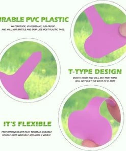 LangRay 100 étiquettes De Plantes De Type T étiquettes De Jardin Roses étiquettes Marqueurs De Plantes En Plastique Pour Herbes 6 X 10 Cm -Accessoire de culture Soldes Boutique 61164337 3