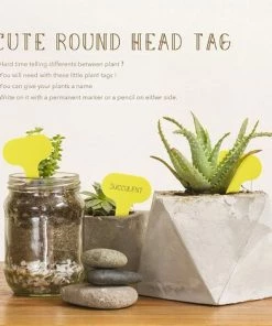 LangRay 100 étiquettes De Plantes De Type T étiquettes De Jardin Jaunes étiquettes Marqueurs De Plantes En Plastique Pour Herbes 5 X 7 Cm -Accessoire de culture Soldes Boutique 61164352 4