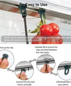 LangRay Lot De 10 Pinces Torsadées Pour Serre, Crochets En Plastique Pour Serre, Gadgets De Serre Durables Pour Serre, Pelouse, Jardin Et Pots De Jardinage (vert) 9 LangRay Lot De 10 Pinces Torsadées Pour Serre, Crochets En Plastique Pour Serre, Gadgets De Serre Durables Pour Serre, Pelouse, Jardin Et Pots De Jardinage (vert) -Accessoire de culture Soldes Boutique 61164377 3