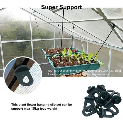 LangRay Lot De 10 Pinces Torsadées Pour Serre, Crochets En Plastique Pour Serre, Gadgets De Serre Durables Pour Serre, Pelouse, Jardin Et Pots De Jardinage (vert) 7 LangRay Lot De 10 Pinces Torsadées Pour Serre, Crochets En Plastique Pour Serre, Gadgets De Serre Durables Pour Serre, Pelouse, Jardin Et Pots De Jardinage (vert) – Image 5