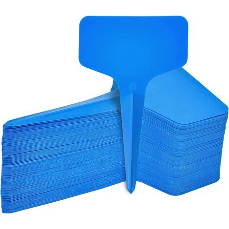 EINEMGELD 100Pcs Étiquettes De Plantes Durables, T-Type Étiquettes Plantes Étiquettes De Jardin Imperméable, Plastique Garden Etiquettes Signes Pour Fleur Légumes Graine Jardin Pépinière 6 X 10cm (Bleu) 3 EINEMGELD 100Pcs Étiquettes De Plantes Durables, T-Type Étiquettes Plantes Étiquettes De Jardin Imperméable, Plastique Garden Etiquettes Signes Pour Fleur Légumes Graine Jardin Pépinière 6 X 10cm (Bleu)