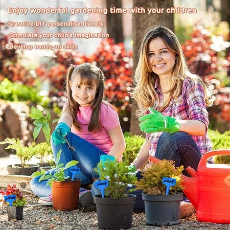 EINEMGELD 100Pcs Étiquettes De Plantes Durables, T-Type Étiquettes Plantes Étiquettes De Jardin Imperméable, Plastique Garden Etiquettes Signes Pour Fleur Légumes Graine Jardin Pépinière 6 X 10cm (Bleu) 5 EINEMGELD 100Pcs Étiquettes De Plantes Durables, T-Type Étiquettes Plantes Étiquettes De Jardin Imperméable, Plastique Garden Etiquettes Signes Pour Fleur Légumes Graine Jardin Pépinière 6 X 10cm (Bleu) – Image 3