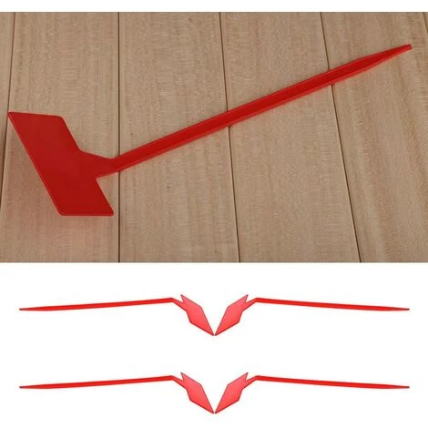 EINEMGELD Lot De 50 étiquettes En Plastique Rouge Pour Plantes En Forme De T 3 EINEMGELD Lot De 50 étiquettes En Plastique Rouge Pour Plantes En Forme De T