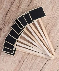 EINEMGELD Lot De 10 Mini Ardoises Jardin Fleurs Et Plantes étiquettes -Accessoire de culture Soldes Boutique 61195063 3