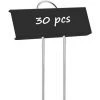 MEZHENG Lot De 30 étiquettes En Métal Pour Plantes, 26,9 Cm, Marqueurs De Jardin Réutilisables Pour Légumes, Herbes, Fleurs, Serre Black 30-Pack -Accessoire de culture Soldes Boutique 61309595 1