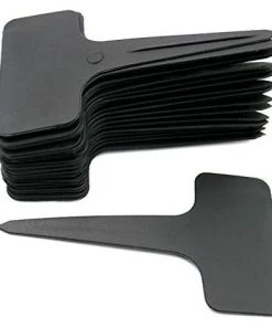 MEZHENG 100 Pcs Épais En Plastique Marqueurs Plant Étiquettes Noir T Type Jardin Plant Étiquettes Étanche