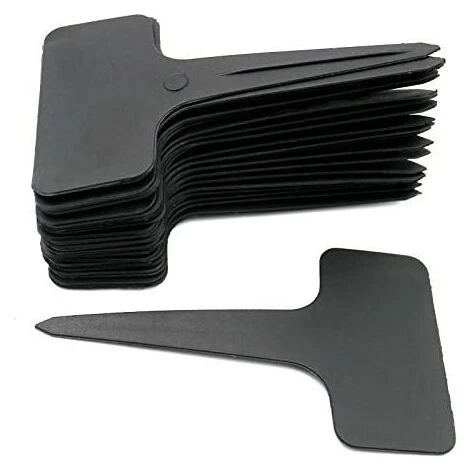 MEZHENG 100 Pcs Épais En Plastique Marqueurs Plant Étiquettes Noir T Type Jardin Plant Étiquettes Étanche 3 MEZHENG 100 Pcs Épais En Plastique Marqueurs Plant Étiquettes Noir T Type Jardin Plant Étiquettes Étanche