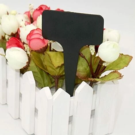 MEZHENG 100 Pcs Épais En Plastique Marqueurs Plant Étiquettes Noir T Type Jardin Plant Étiquettes Étanche 6 MEZHENG 100 Pcs Épais En Plastique Marqueurs Plant Étiquettes Noir T Type Jardin Plant Étiquettes Étanche – Image 4