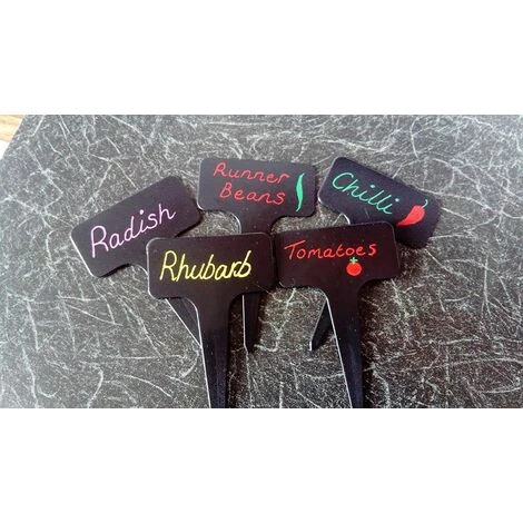 MEZHENG 100 Pcs Épais En Plastique Marqueurs Plant Étiquettes Noir T Type Jardin Plant Étiquettes Étanche 7 MEZHENG 100 Pcs Épais En Plastique Marqueurs Plant Étiquettes Noir T Type Jardin Plant Étiquettes Étanche – Image 5